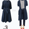 silkine-suknele-kimono-tamsiai-melyna kimono suknele eva design butikas vilniuje sukneles internetu